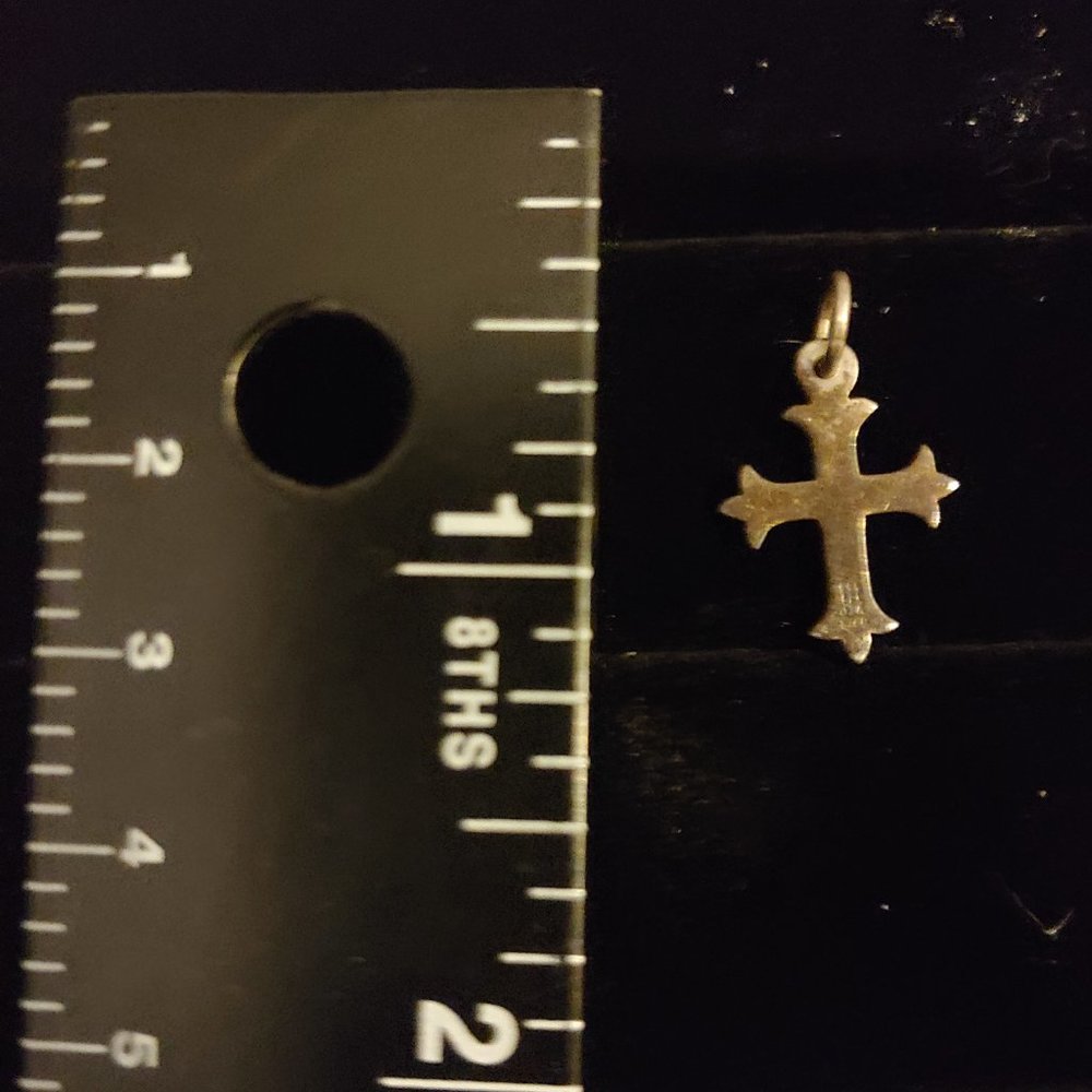 James Avery Sterling Silver Cross Charm - Picture 2 of 5